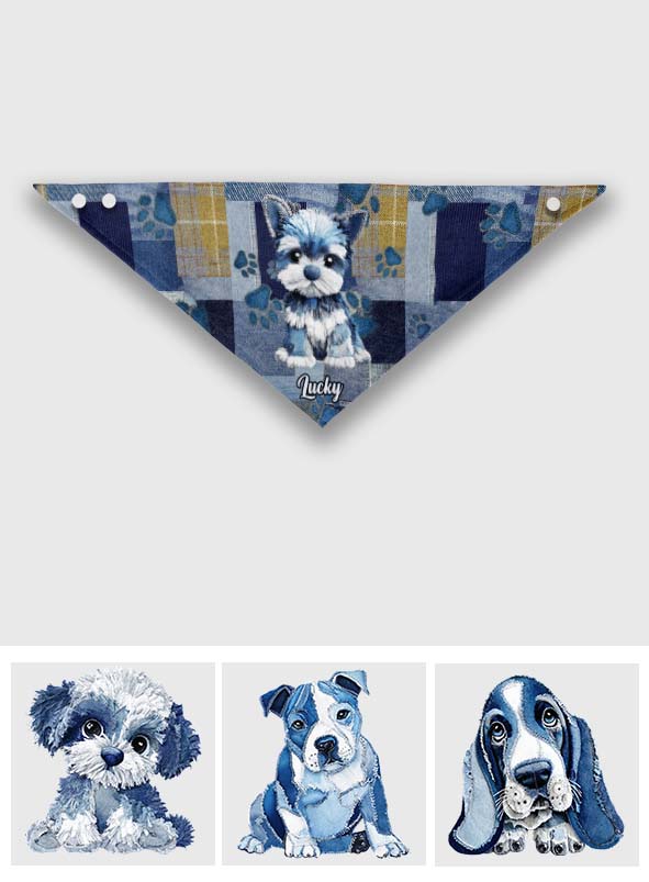 Love My Dog - Personalized Dog Pet Bandana