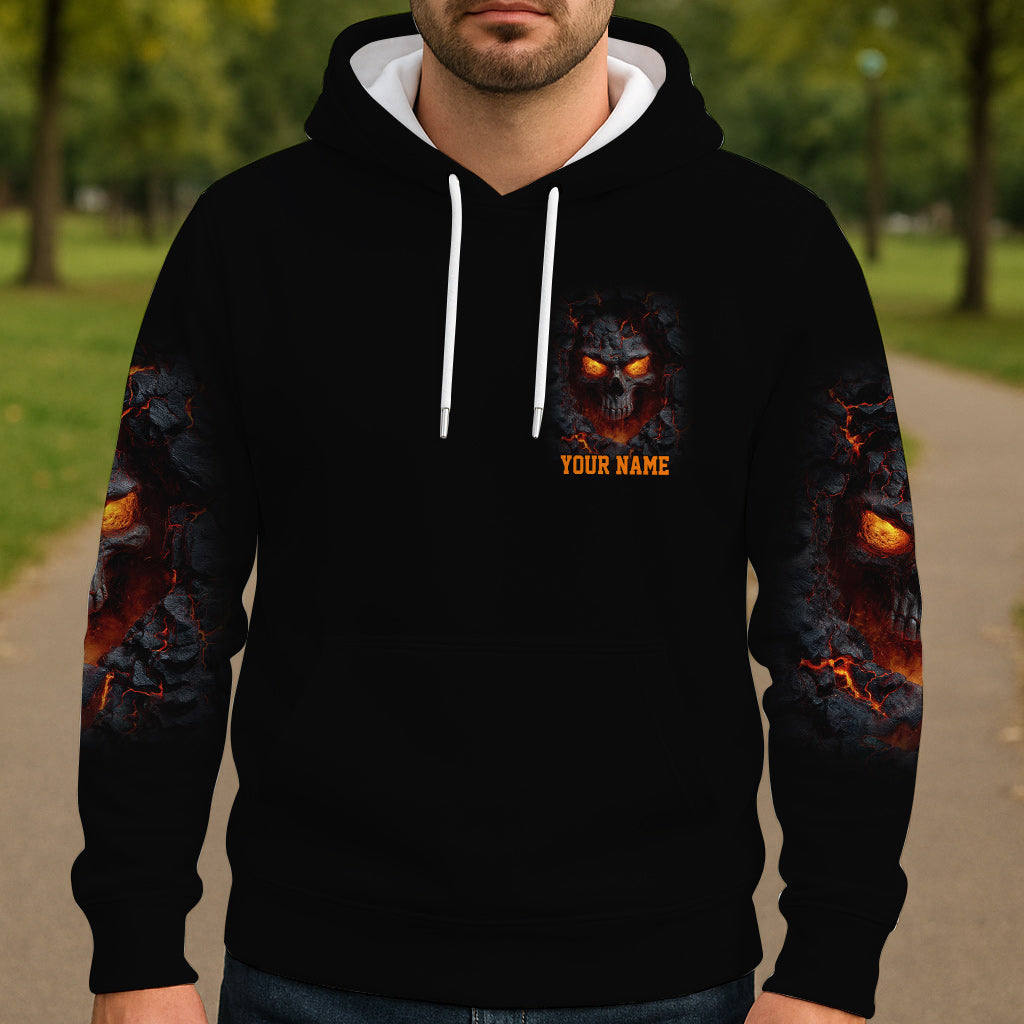 Fire Skull - Personalized Skull All Over Shirt