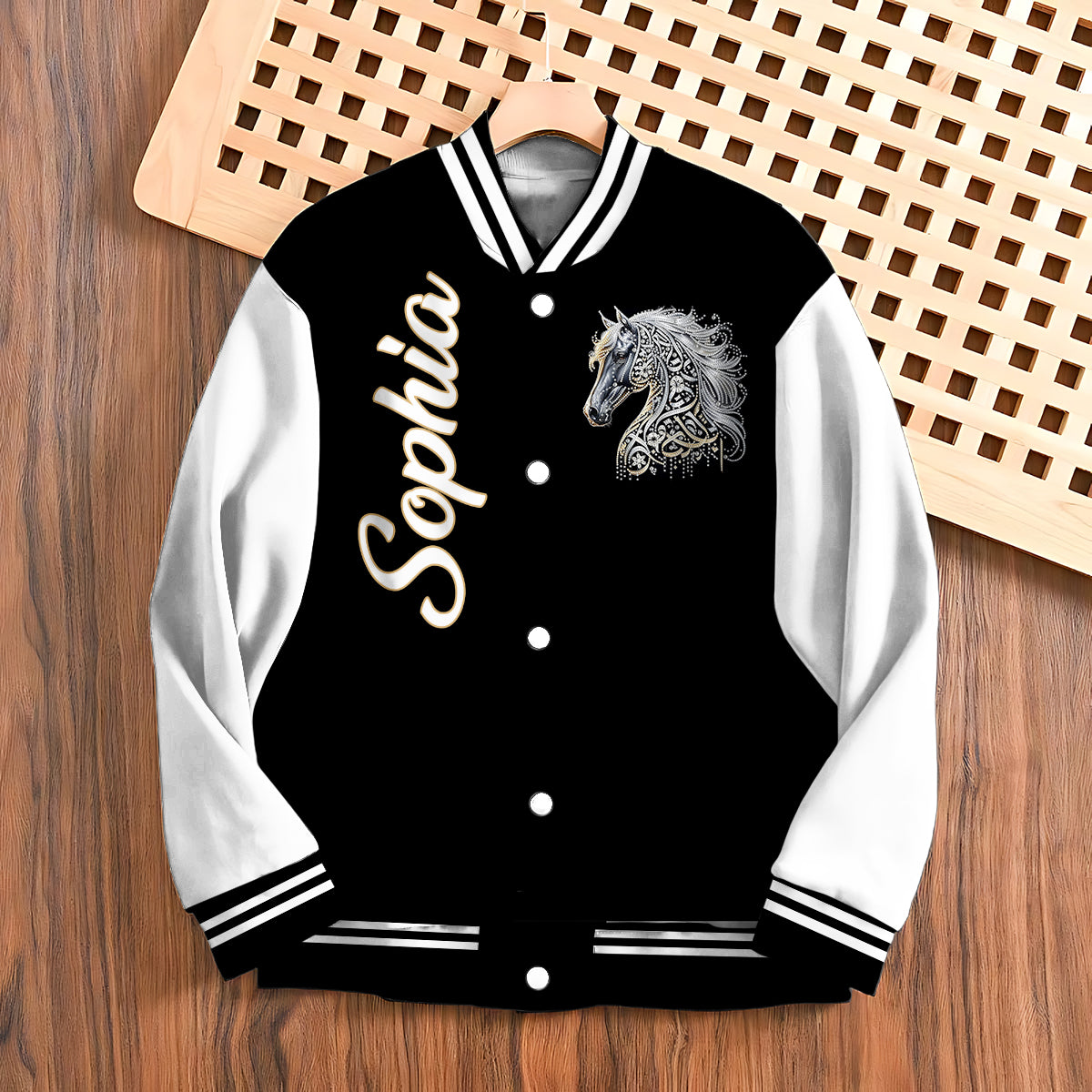 Love Horse - Personalized Horse Varsity Jacket