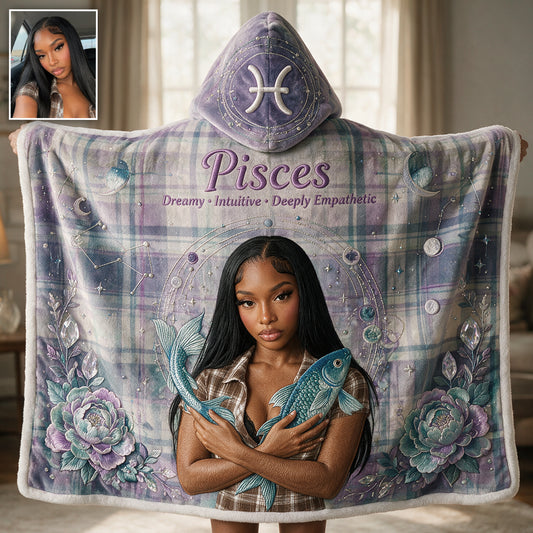 Liebe, wer du bist - Personalisierte Horoskop-Decke mit Kapuze