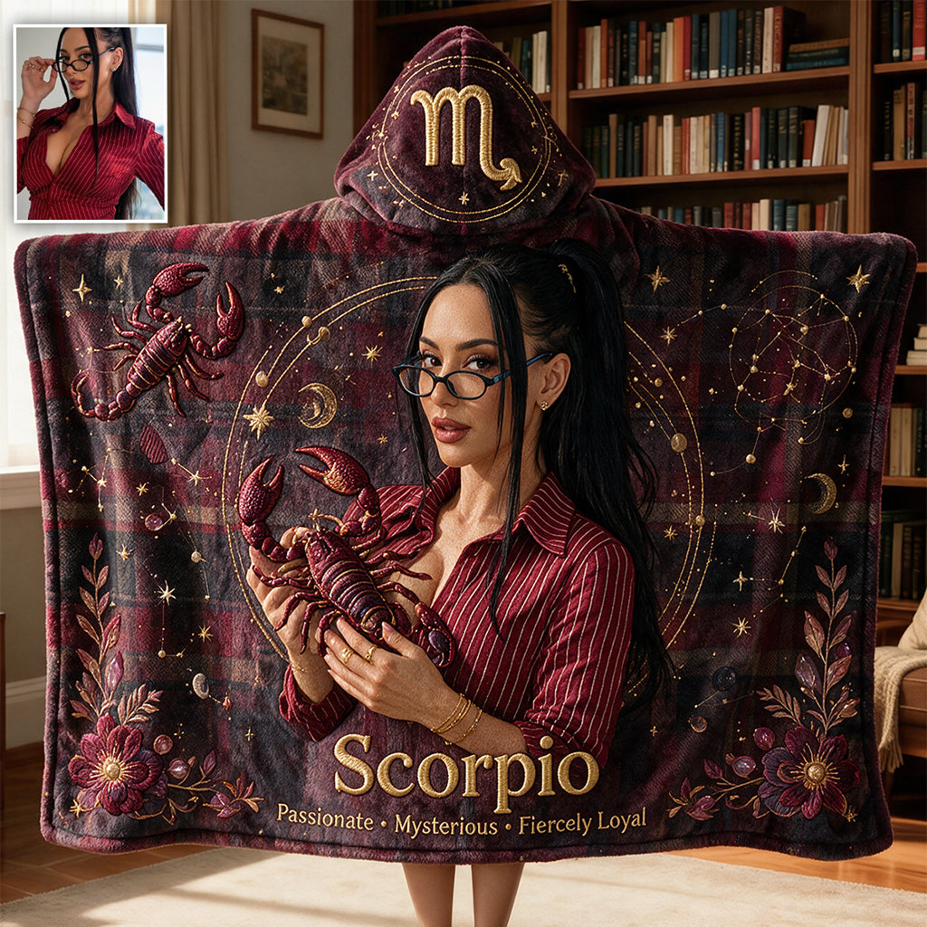 Love Who You Are - Personalized Horoscope Hooded Blanket