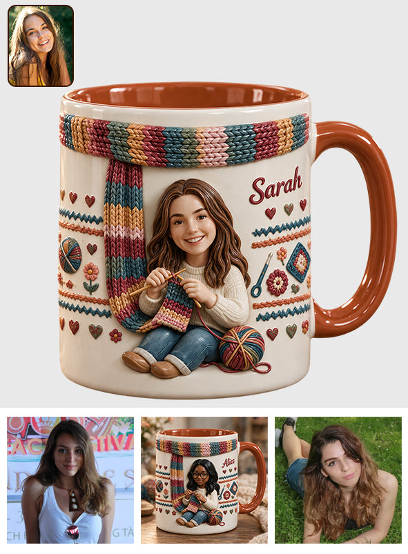 Love Crocheting - Personalized Crocheting Accent Mug & Coaster