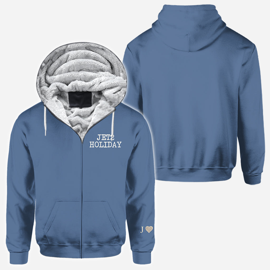 My Girlfriend Beats Me Nothing Beats A Jet2 Holiday - Personalized Couple All Over Shirt