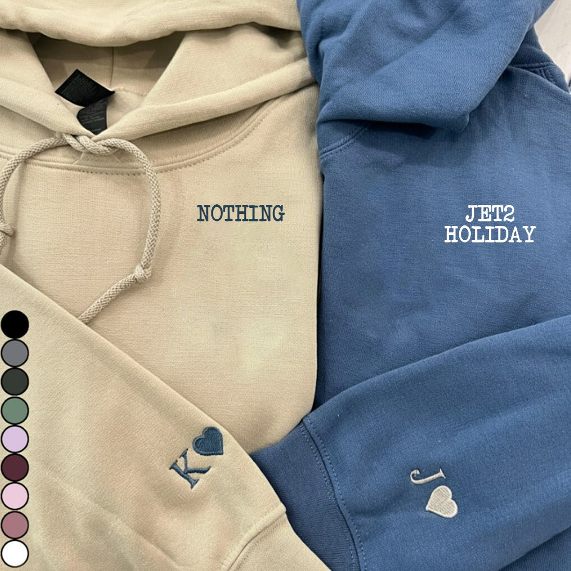 My Girlfriend Beats Me Nothing Beats A Jet2 Holiday - Personalized Couple All Over Shirt