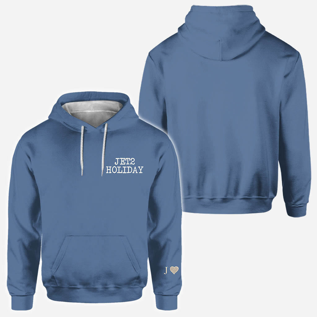 My Girlfriend Beats Me Nothing Beats A Jet2 Holiday - Personalized Couple All Over Shirt