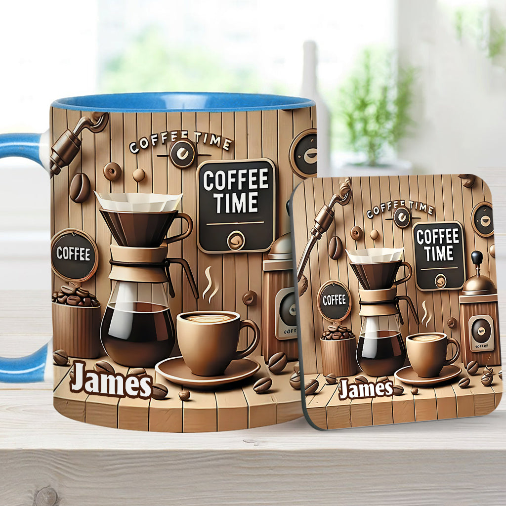 Coffee Time - Personalized Coffee Accent Mug