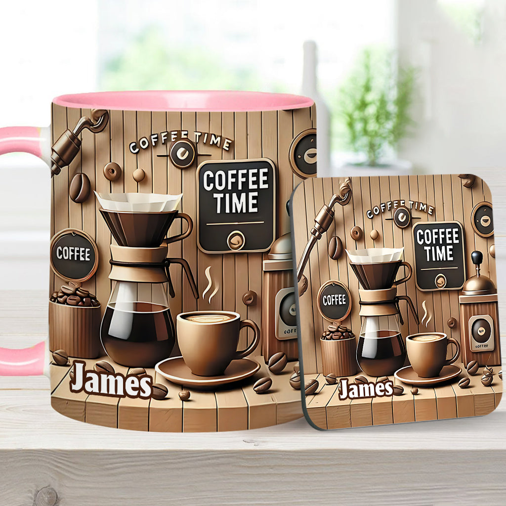 Coffee Time - Personalized Coffee Accent Mug
