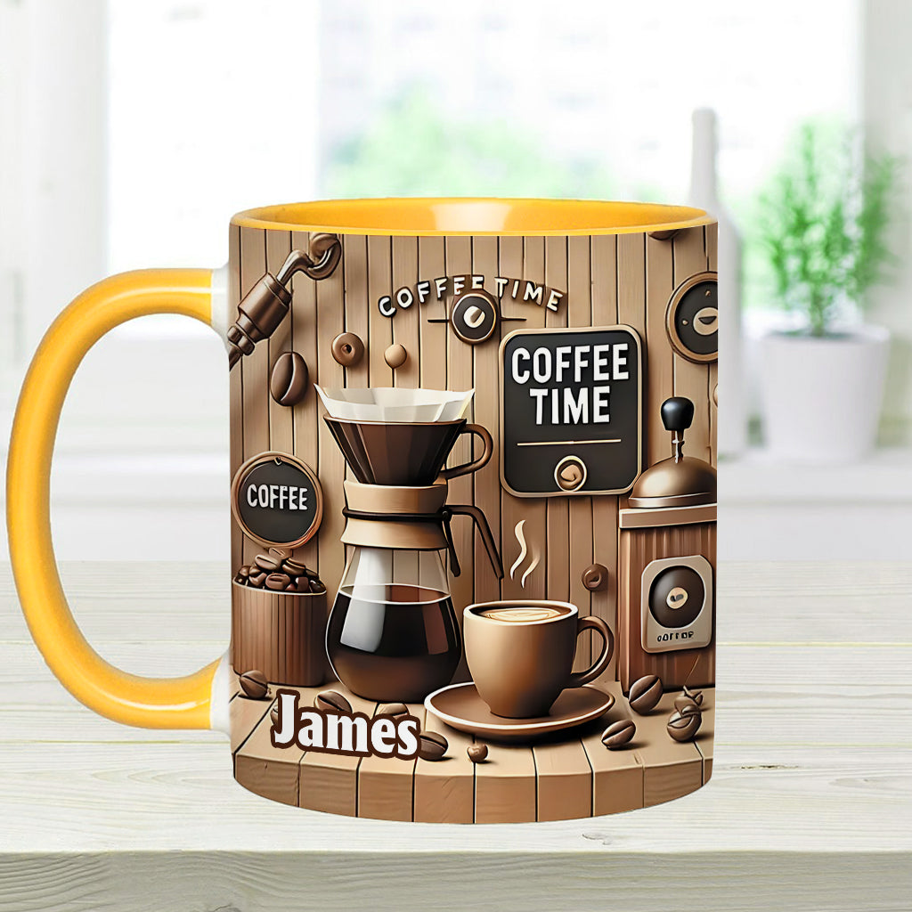 Coffee Time - Personalized Coffee Accent Mug