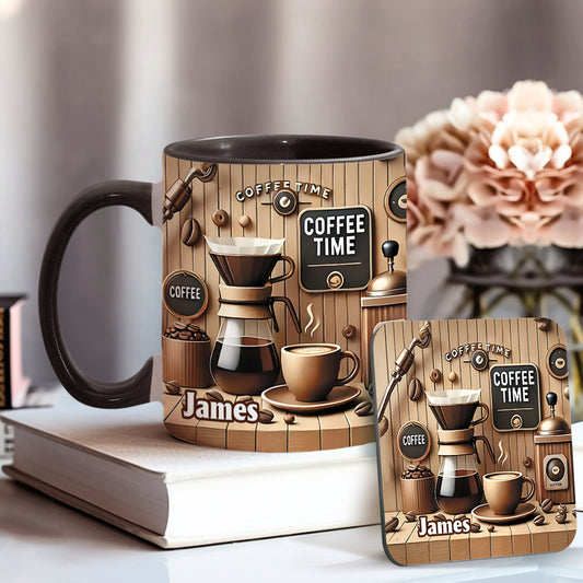 Coffee Time - Personalized Coffee Accent Mug