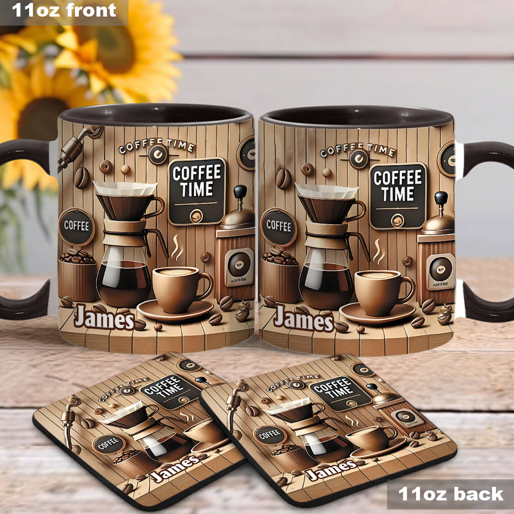 Coffee Time - Personalized Coffee Accent Mug