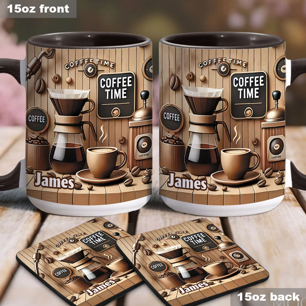 Coffee Time - Personalized Coffee Accent Mug