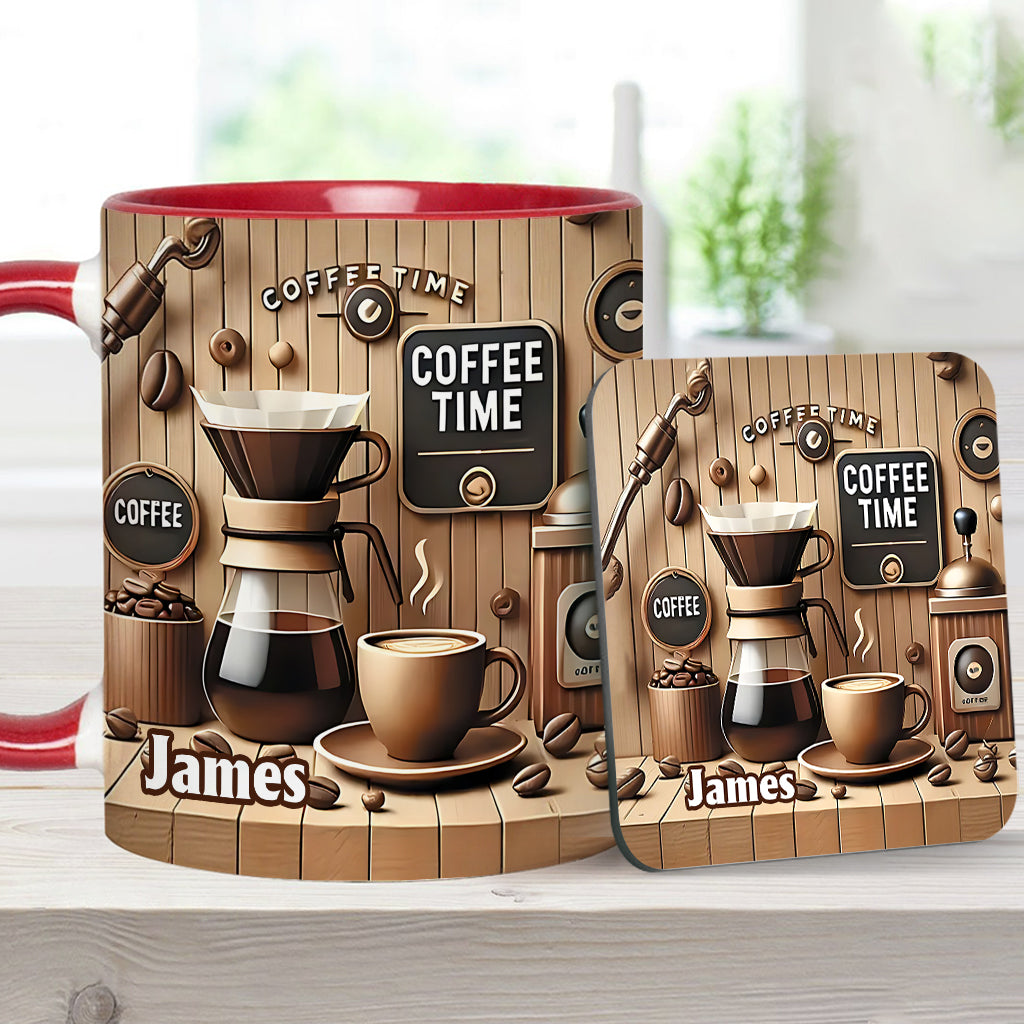 Coffee Time - Personalized Coffee Accent Mug