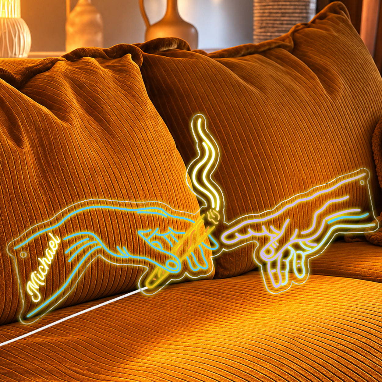 Die Kreation - Personalisierte Weed Neon LED Lichtsignatur