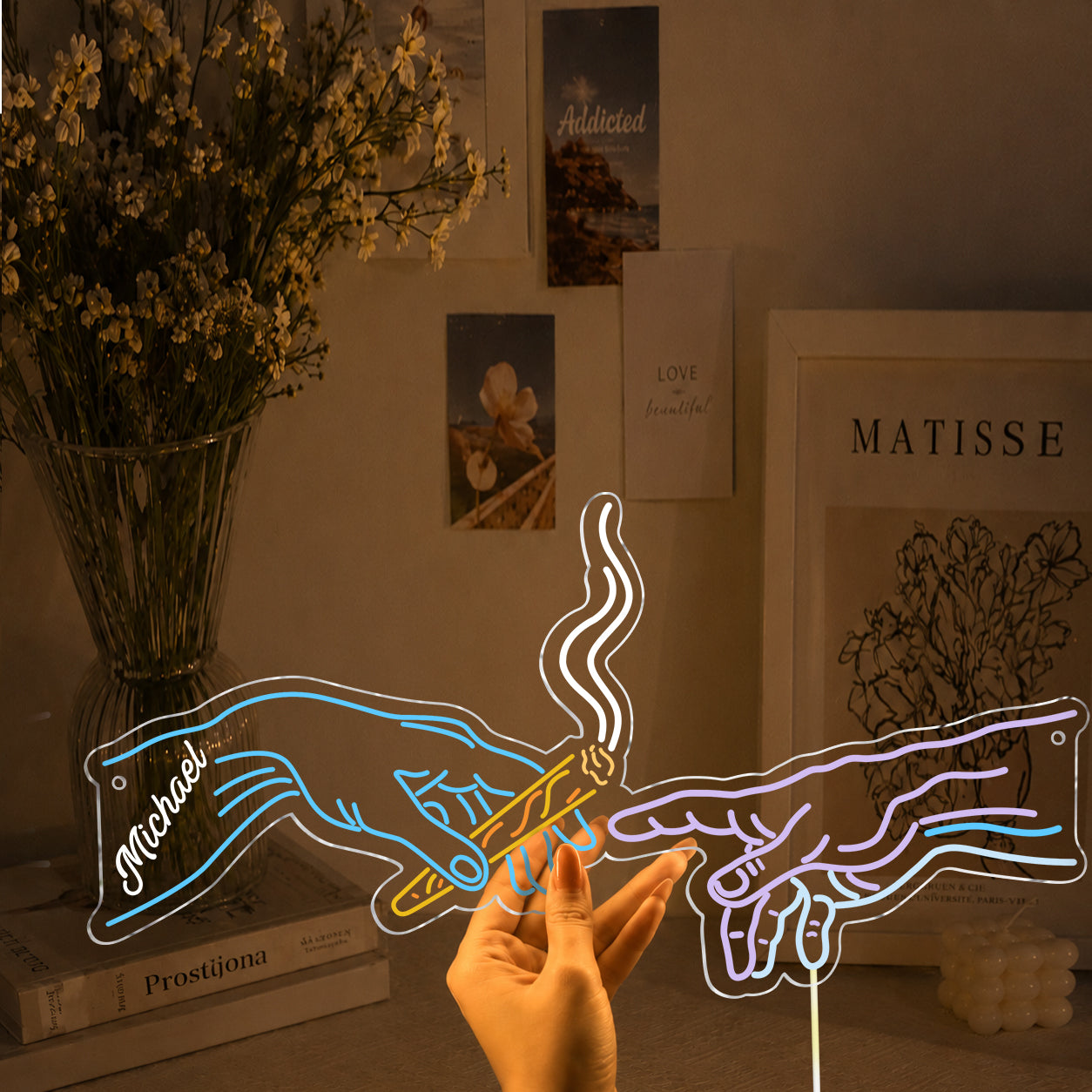 Die Kreation - Personalisierte Weed Neon LED Lichtsignatur