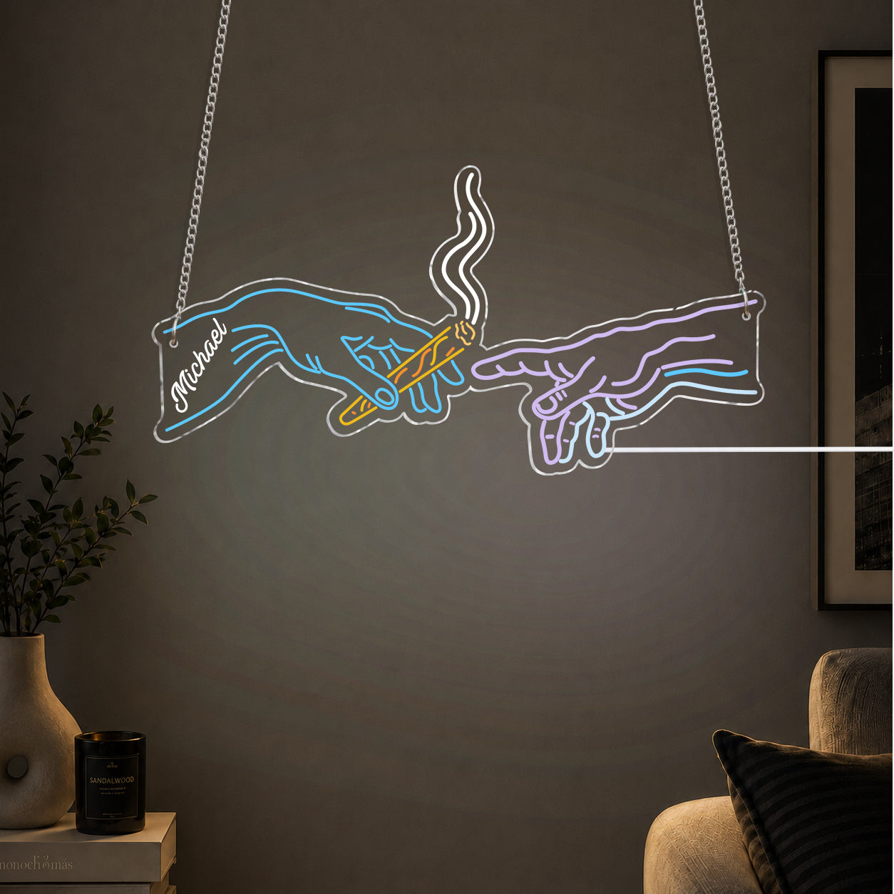 Die Kreation - Personalisierte Weed Neon LED Lichtsignatur