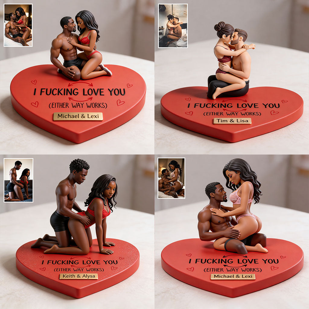 Ich liebe dich - Personalisierte scharfe Premium 3D-Figur
