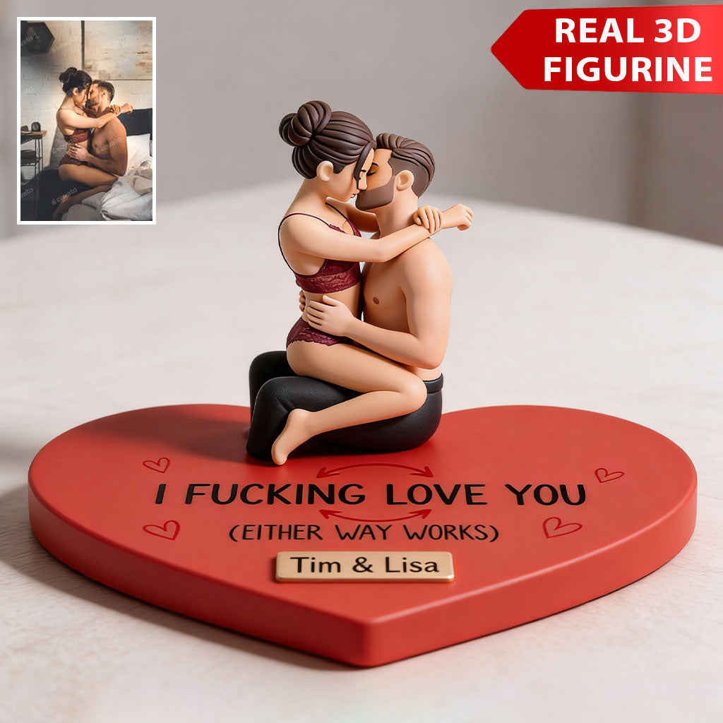 Ich liebe dich - Personalisierte scharfe Premium 3D-Figur