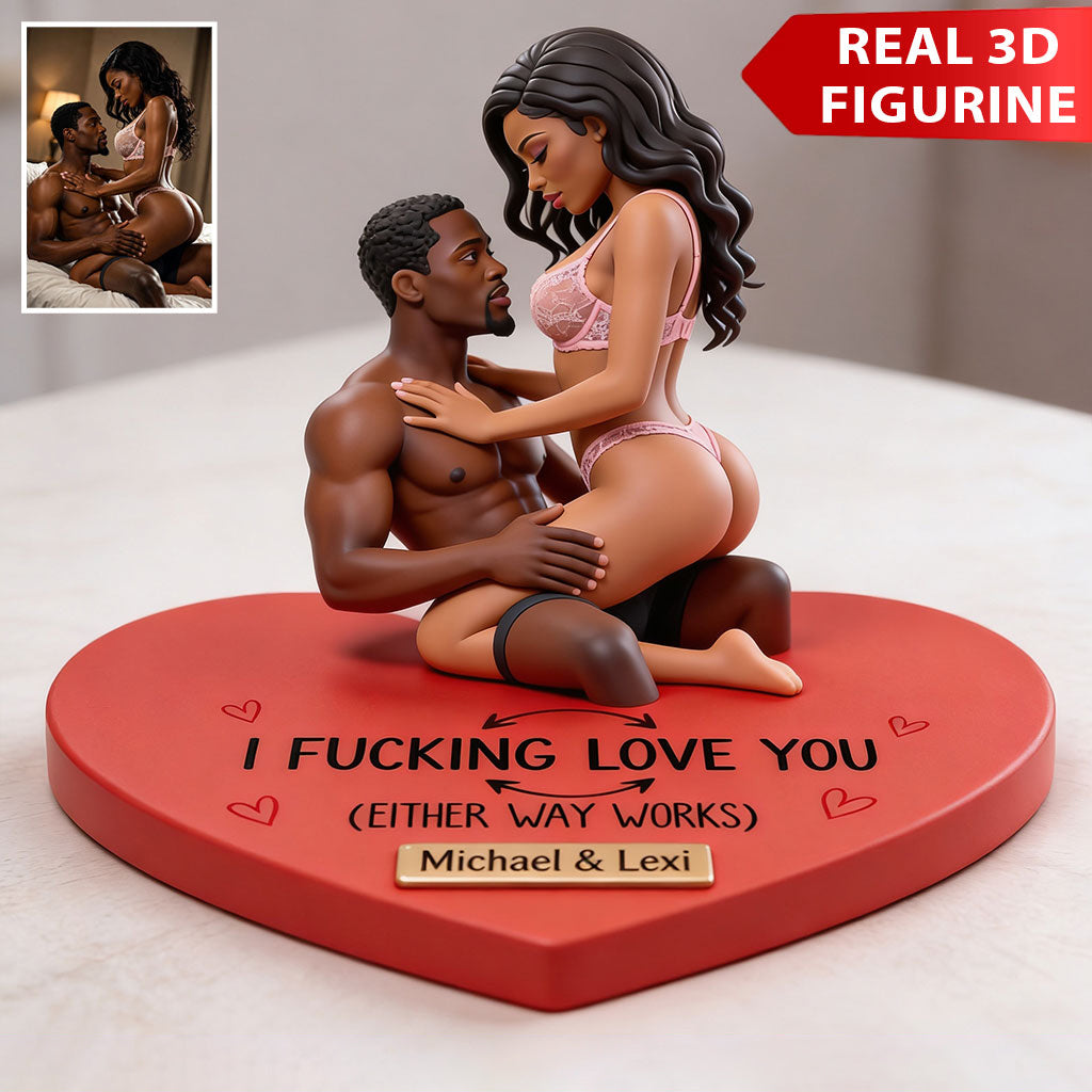 Ich liebe dich - Personalisierte scharfe Premium 3D-Figur
