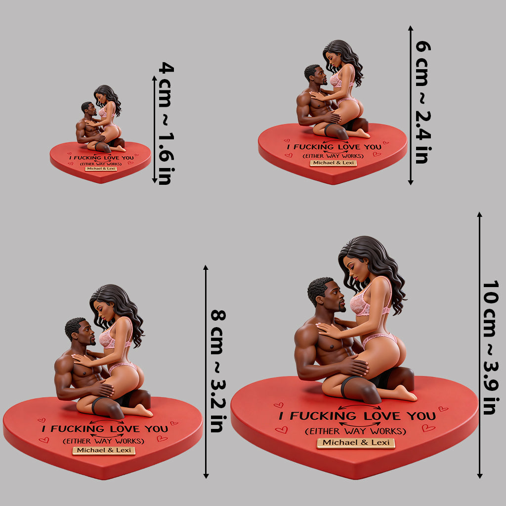 Ich liebe dich - Personalisierte scharfe Premium 3D-Figur