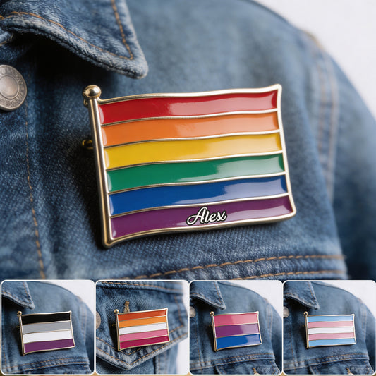 Fier de moi - Épinglette en émail personnalisée LGBT 3D