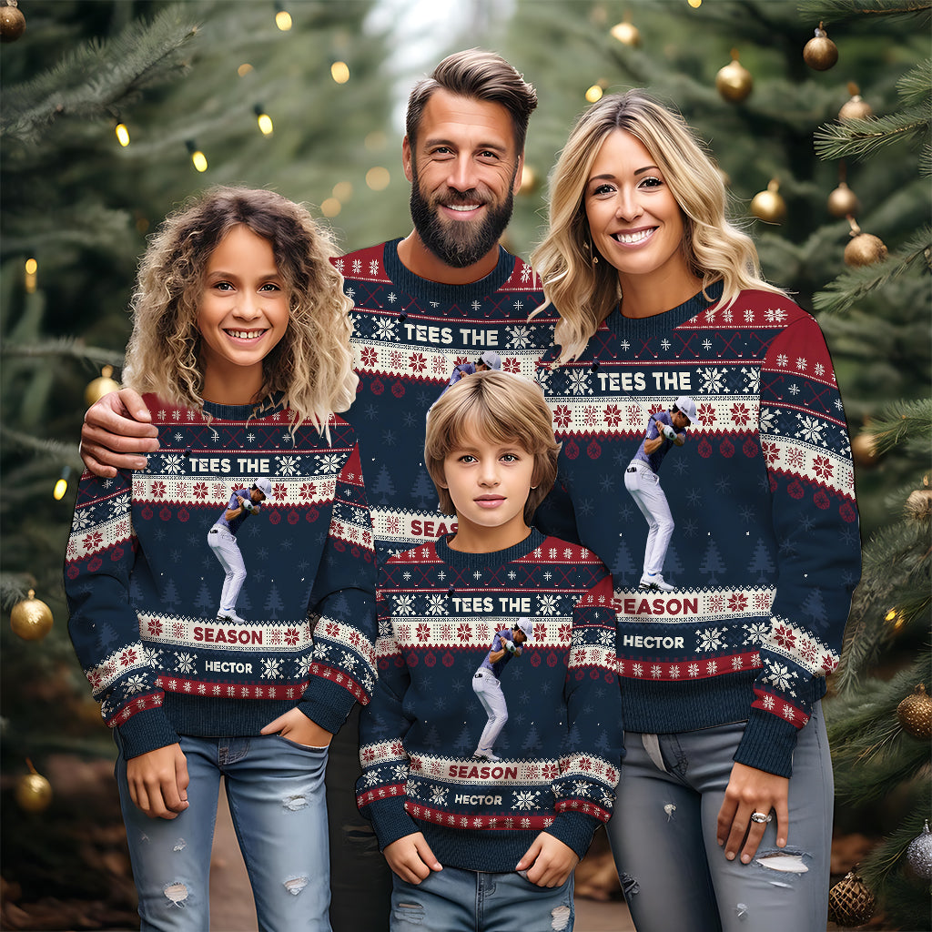 Christmas Golf - Personalized Golf Ugly Sweater