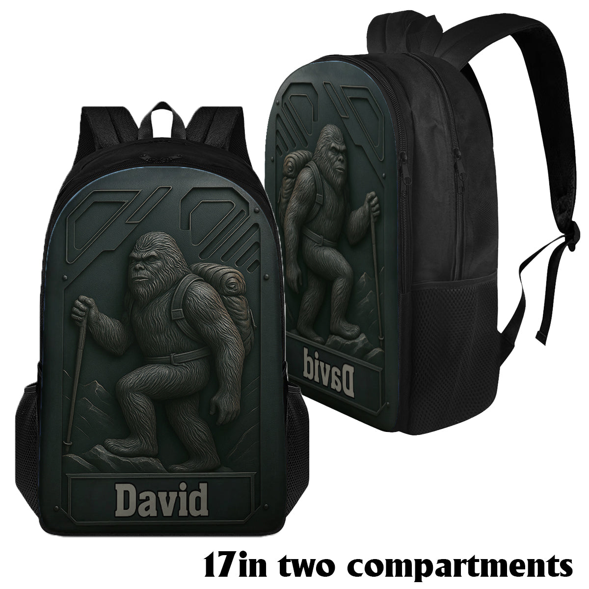 Hiking Sasquatch - Personalized Hiking Multifunctional Backpack