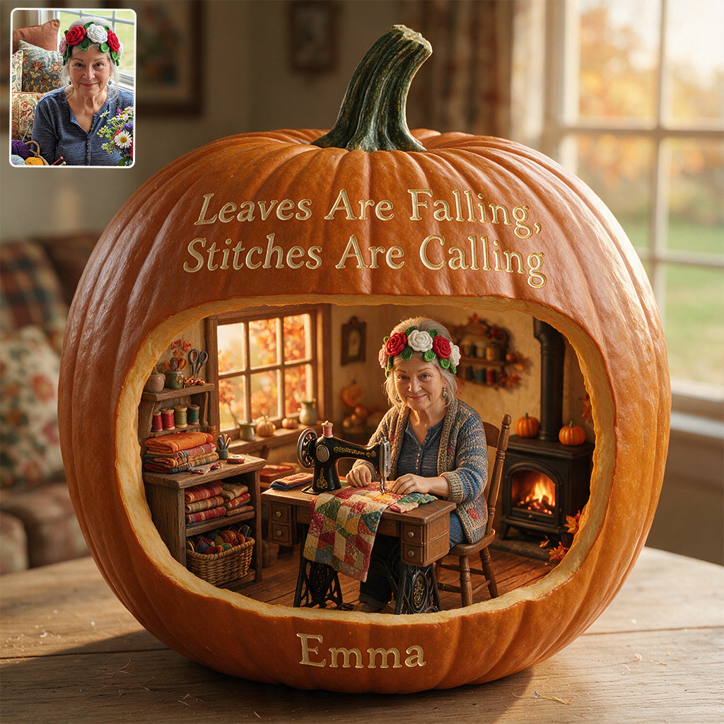 It's Fall Y'all - Personalized Sewing Custom Shaped Acrylic Plaque