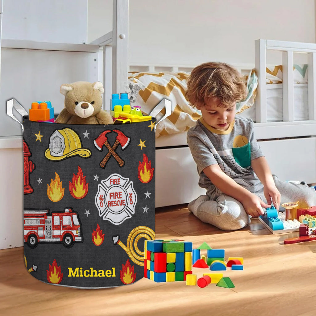 Smoke Fades, Courage Stays - Personalized Firefighter Storage Basket