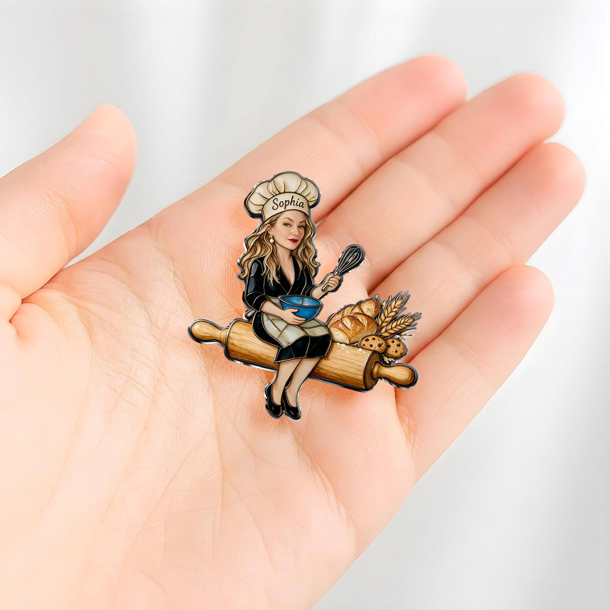Love Baking - Personalized Baking 3D Embossed Enamel Pin