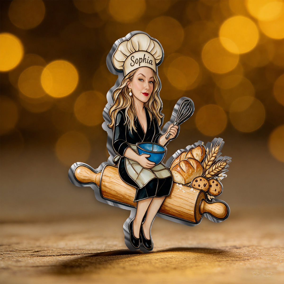 Love Baking - Personalized Baking 3D Embossed Enamel Pin