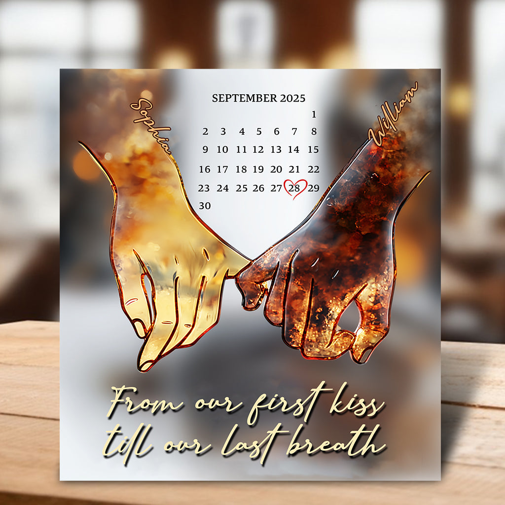 I Love You Forever & Always - Personalized Couple Custom Shaped Acrylic Plaque