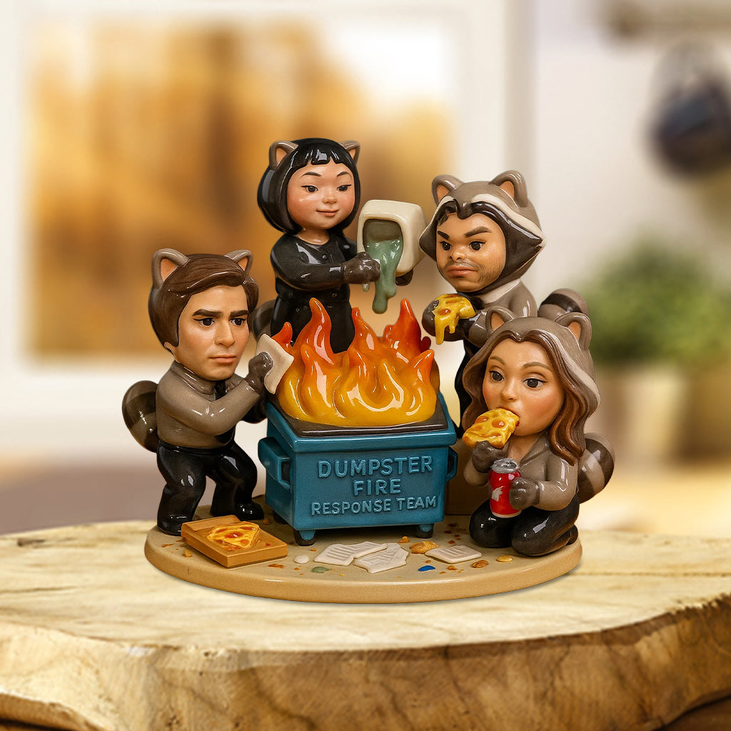 Dumpster Fire Response Team - Personalized Colleague Custom Shaped Acrylic Plaque