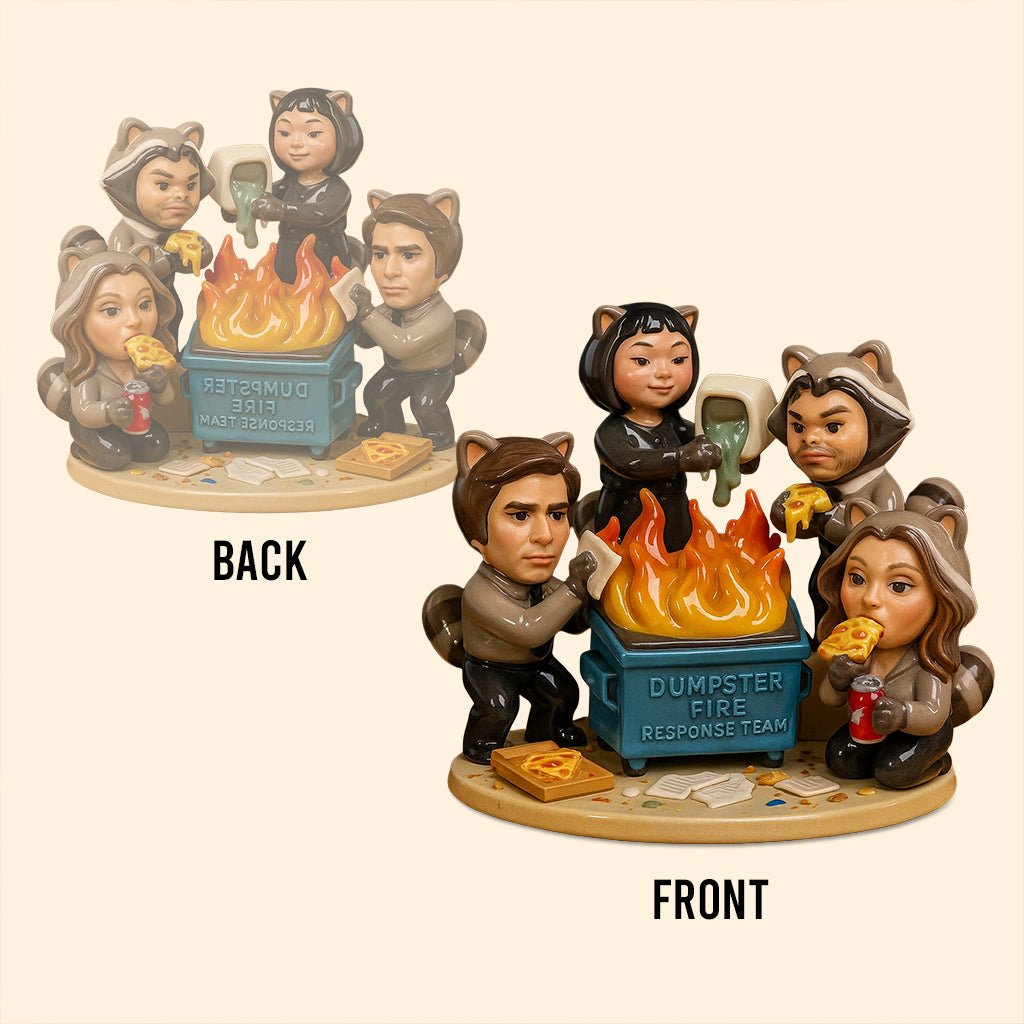 Dumpster Fire Response Team - Personalized Colleague Custom Shaped Acrylic Plaque