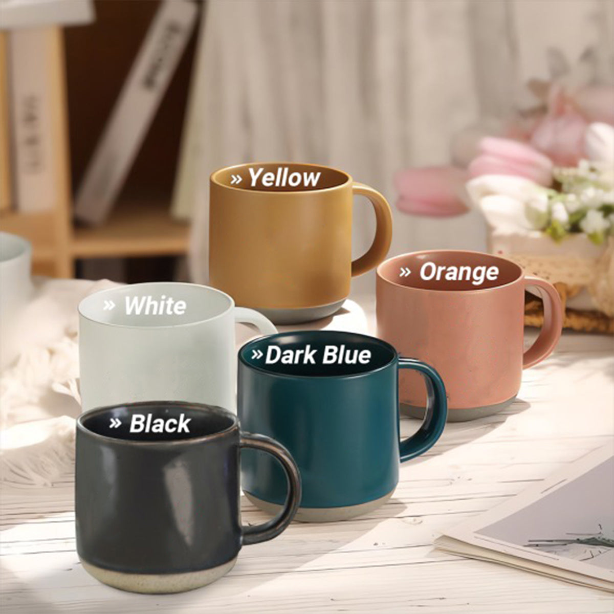 Personalisierter Becher mit Indianermotiv und Wolfsmotiv