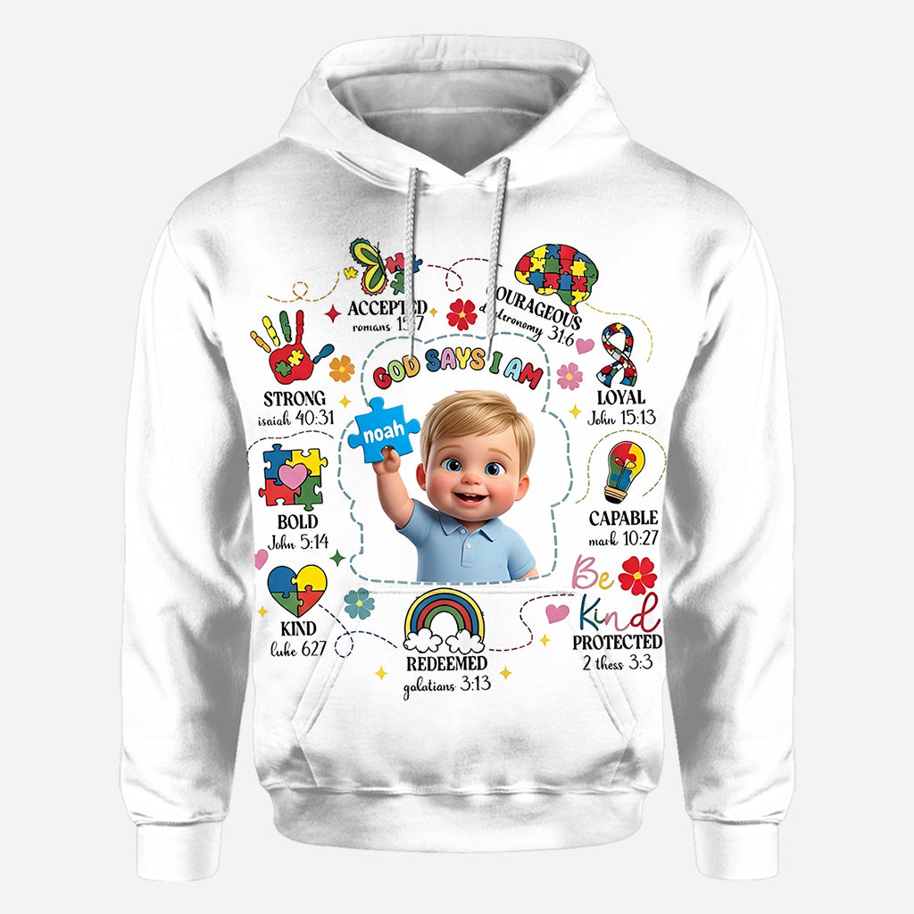 Autism Christian - Personalized Autism Awareness All Over Shirt