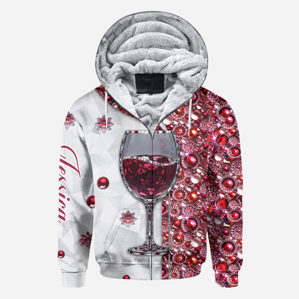 Just A Girl Who Loves Wine - Personalized Wine All Over Shirt