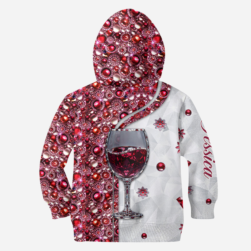 Just A Girl Who Loves Wine - Personalized Wine All Over Shirt