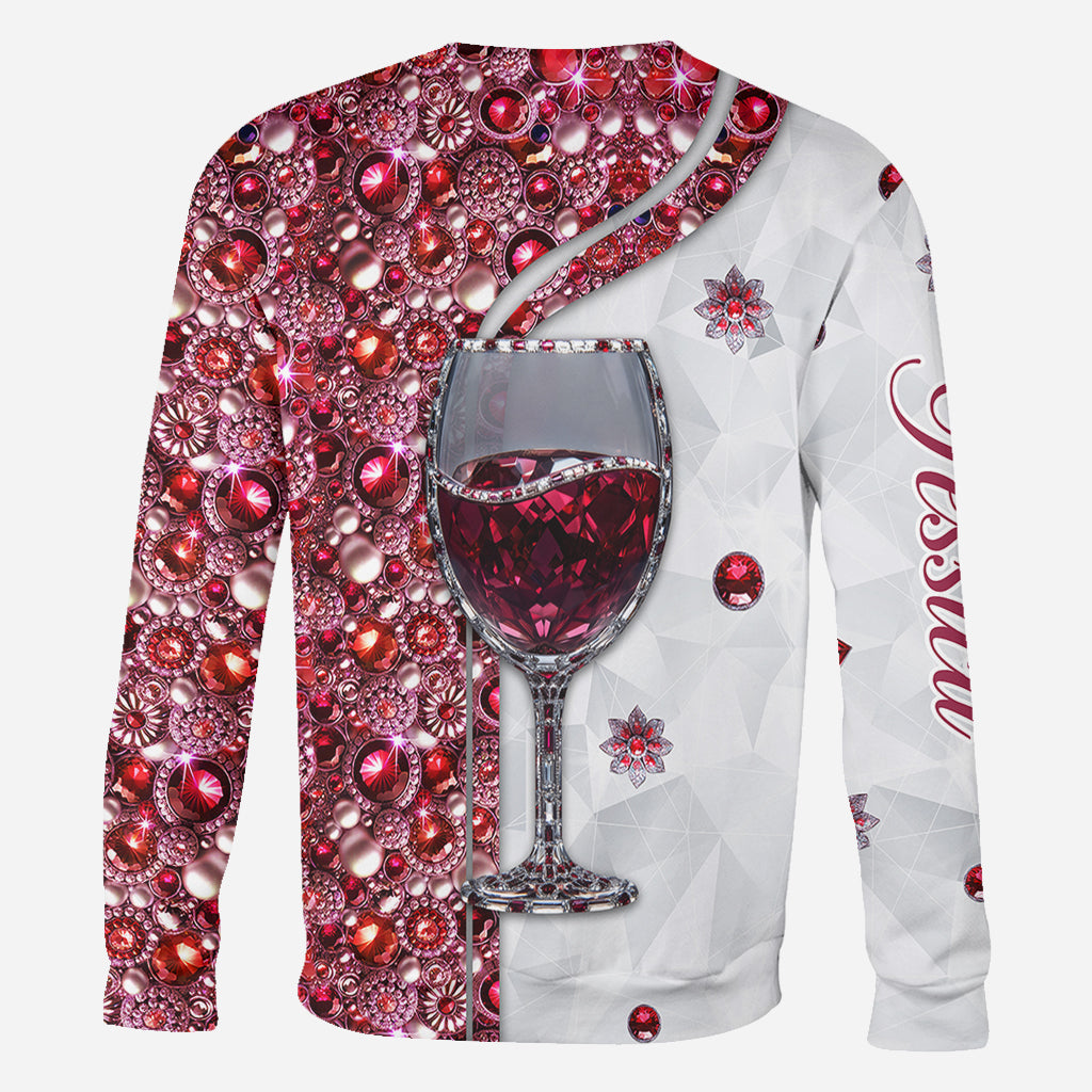 Just A Girl Who Loves Wine - Personalized Wine All Over Shirt