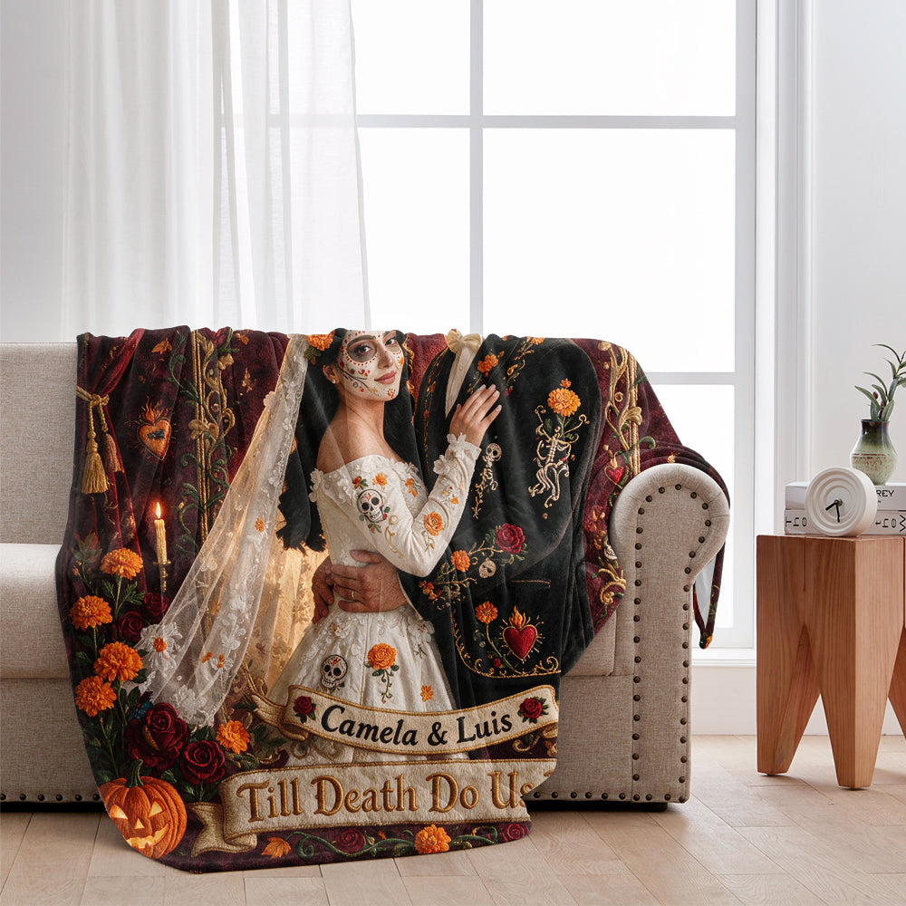 Till Death Do Us Part - Personalized Couple Blanket