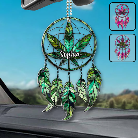 Beautiful Marijuanas - Personalized Weed Transparent Car Ornament