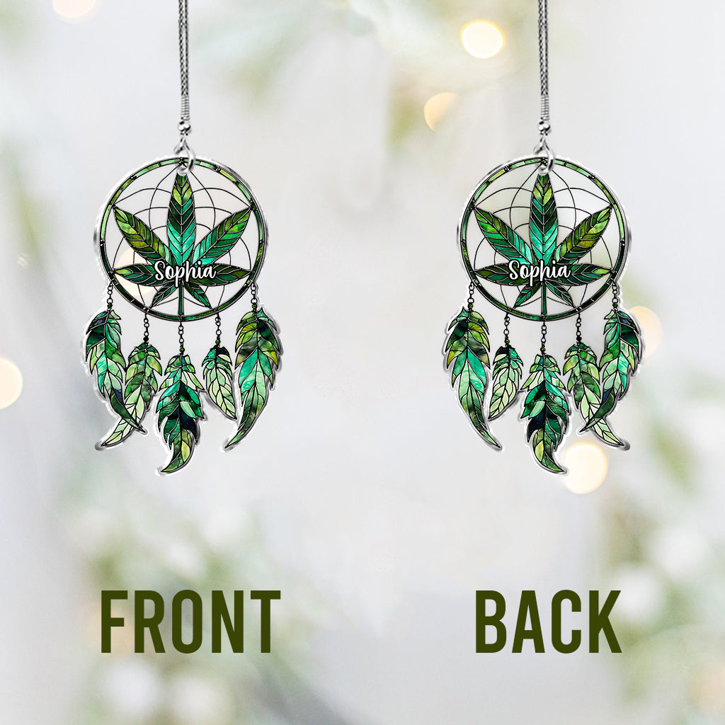 Beautiful Marijuanas - Personalized Weed Transparent Car Ornament