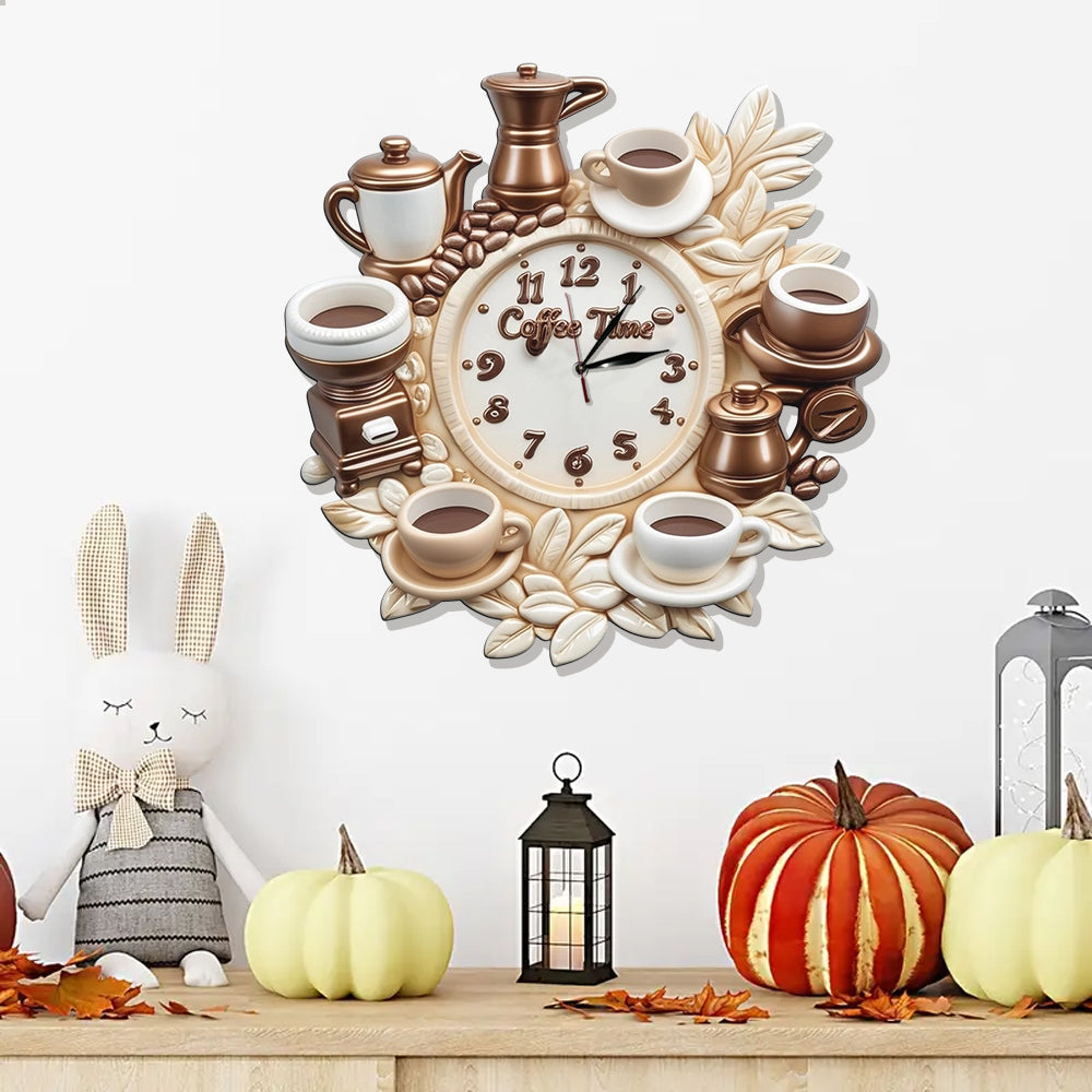 Coffee Time - Personalized Coffee LED Light Wall Clock