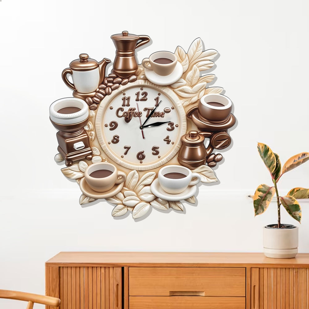 Coffee Time - Personalized Coffee LED Light Wall Clock