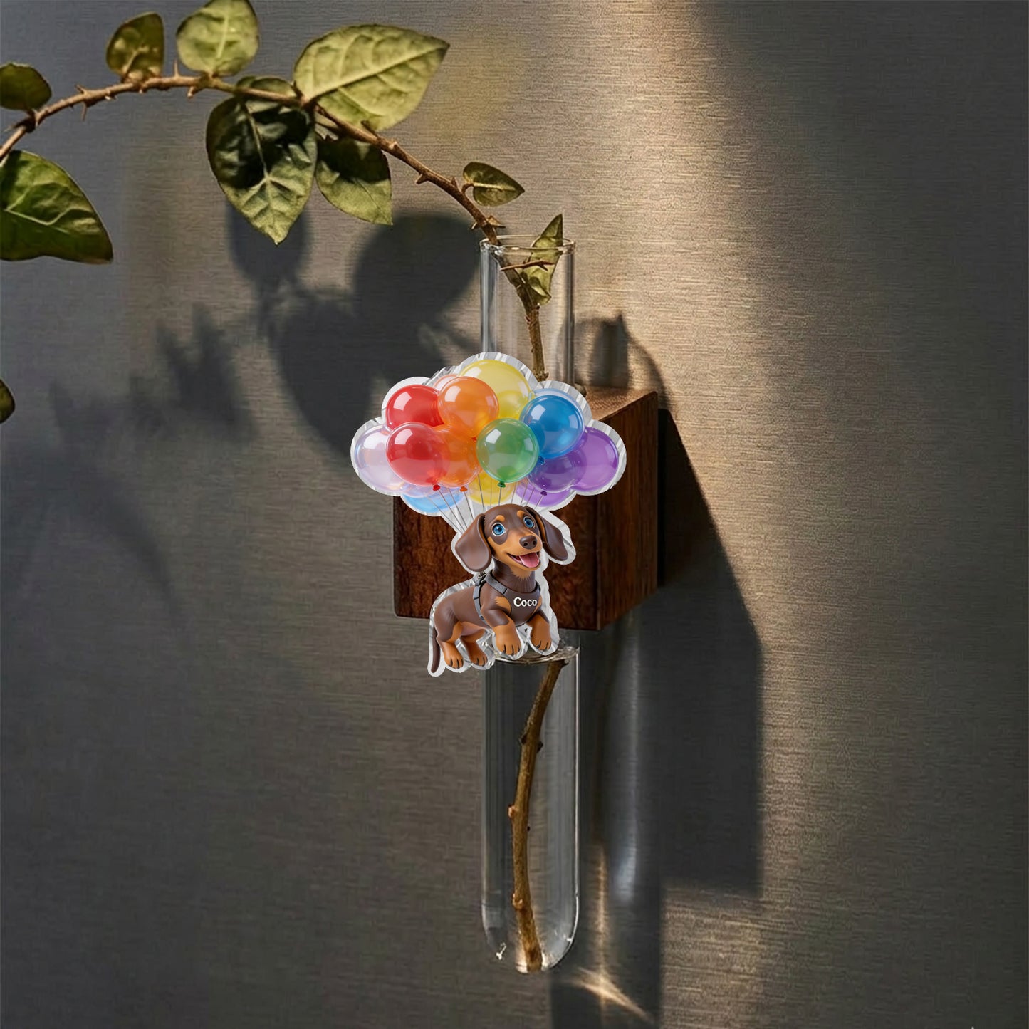 Balloon Buddy - Personalized Dog Magnetic Flower Vase