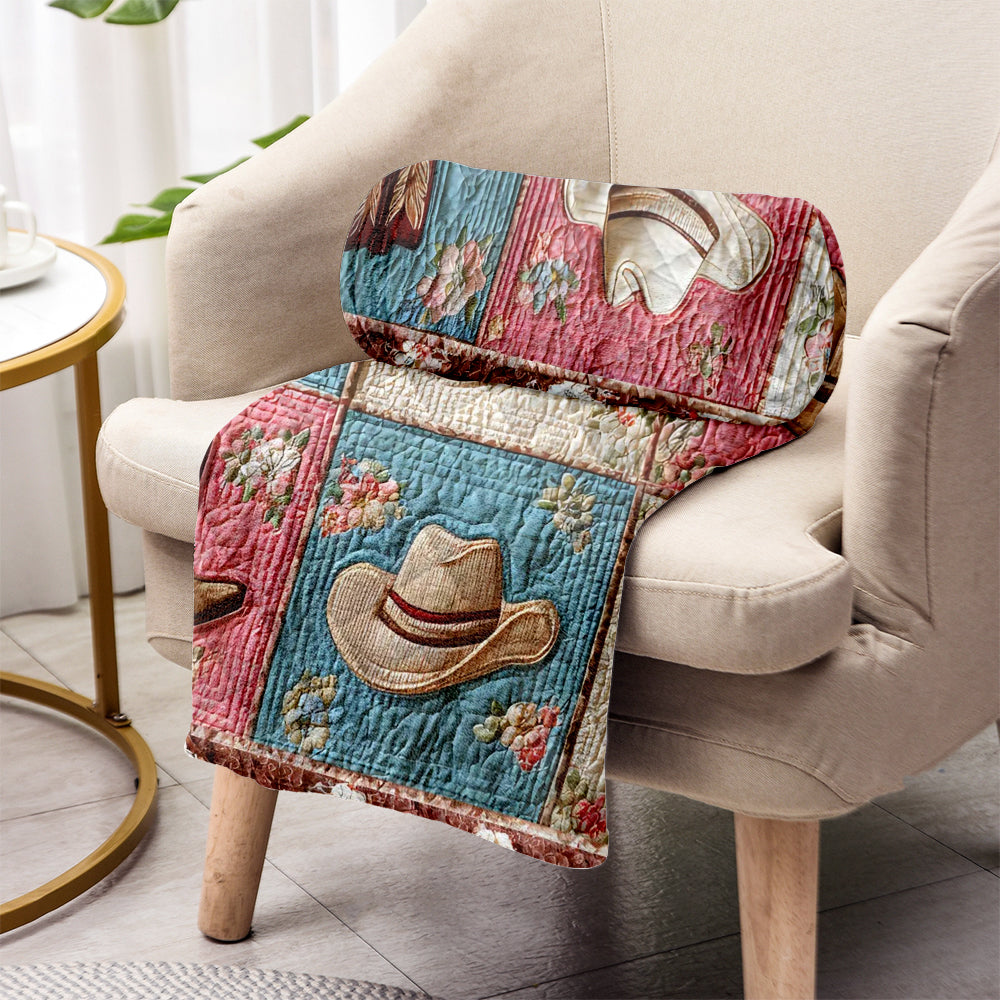Cowgirl - Personalized Cowgirl Blanket