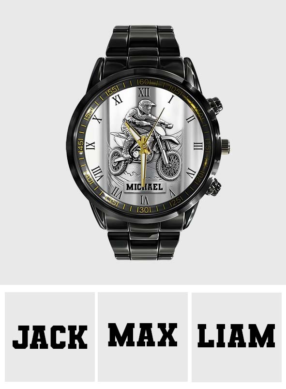 Montre de motocross/cross métallique personnalisée