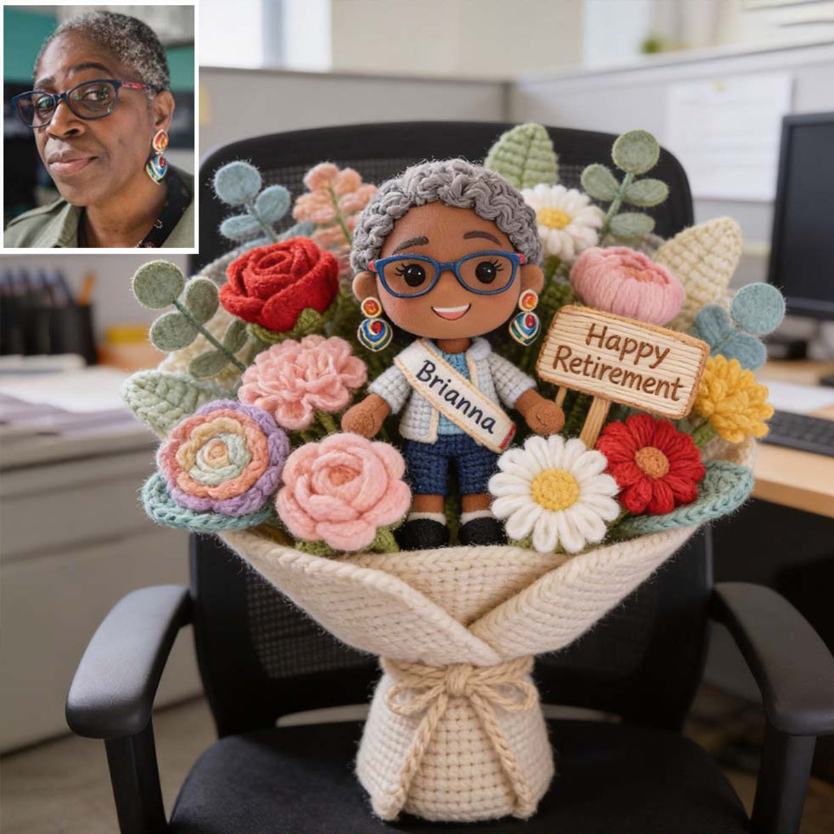 Happy Retirement Gift - Personalized Retired Premium Faux Fur Pillow