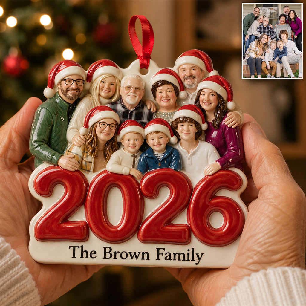 Custom From Any Photo - Personalized Family Premium 3D Ornament