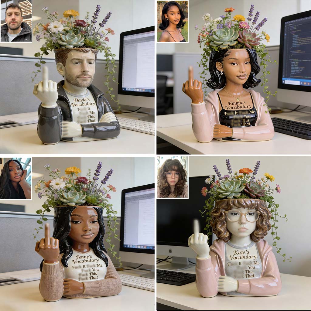 Your Vocabulary - Personalized Colleague Acrylic Pot