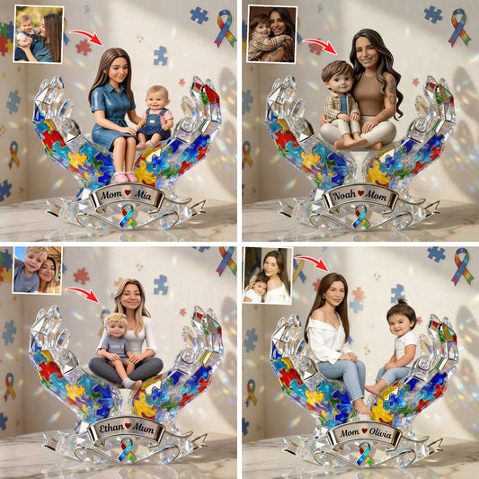 Custom Any Photo - Personalized Autism Awareness Custom Shaped Acrylic Plaque